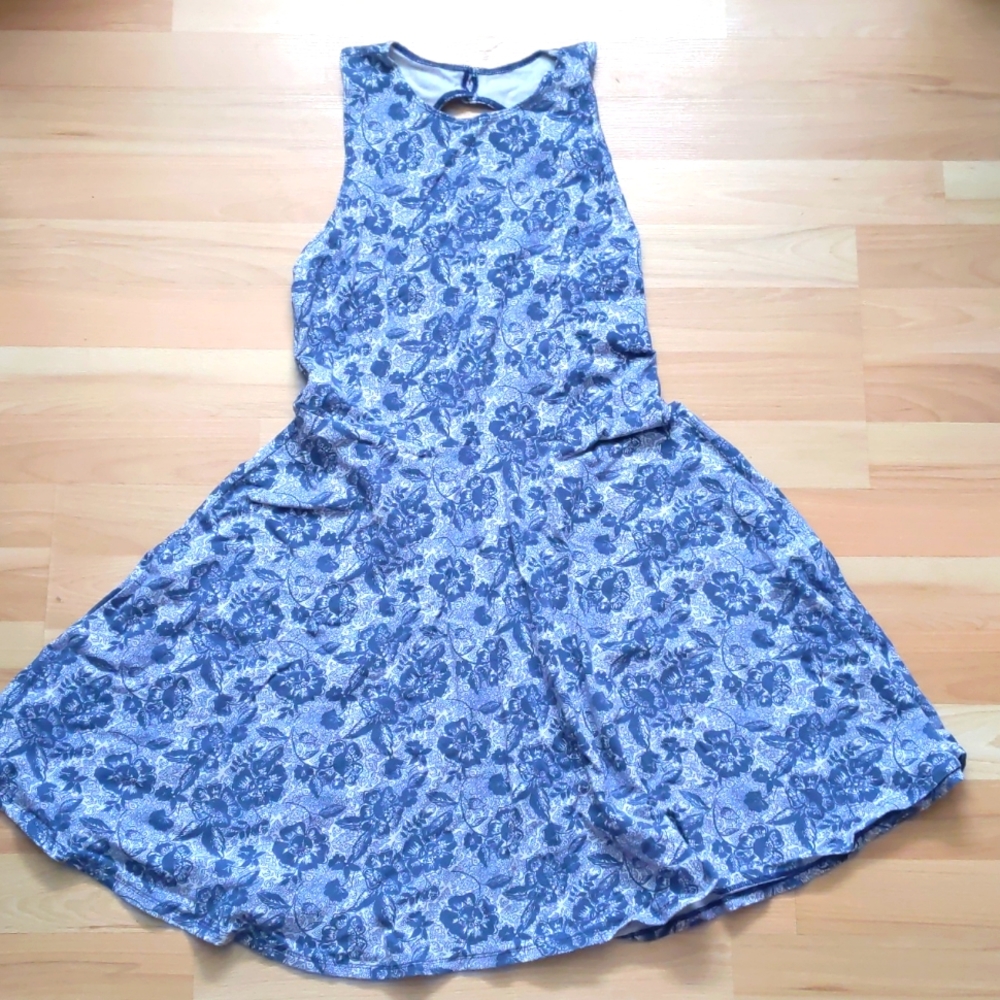 Blue floral sundress